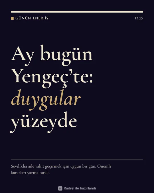 Günlük burç yorumu kartı