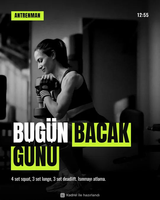 Fitness antrenman kartı
